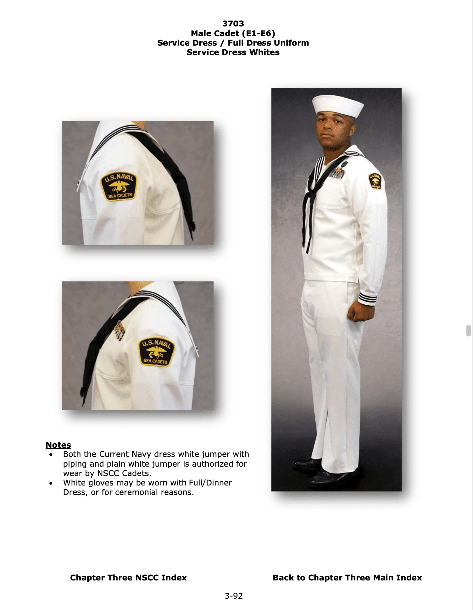 Sea Cadets - George Washington Division (CVN-73) - Uniforms